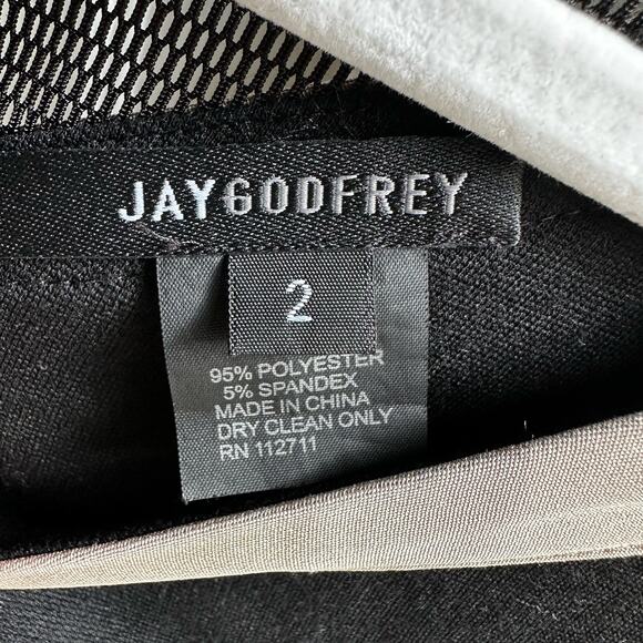 Jay Godfrey One Shoulder Sheath Dress Fishnet Strap Black - Picture 8 of 8